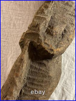 Vintage Original Folk Art Carved Wooden Abstract Sculpture Vintage Original Folk Art Carved Wooden Abstract Sculpture