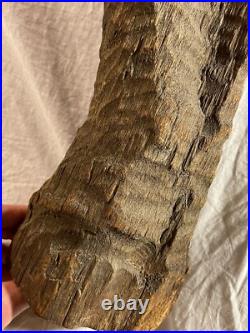 Vintage Original Folk Art Carved Wooden Abstract Sculpture Vintage Original Folk Art Carved Wooden Abstract Sculpture