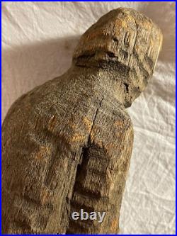 Vintage Original Folk Art Carved Wooden Abstract Sculpture Vintage Original Folk Art Carved Wooden Abstract Sculpture