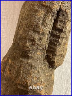 Vintage Original Folk Art Carved Wooden Abstract Sculpture Vintage Original Folk Art Carved Wooden Abstract Sculpture