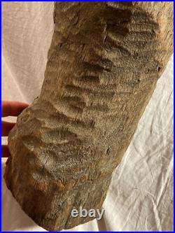 Vintage Original Folk Art Carved Wooden Abstract Sculpture Vintage Original Folk Art Carved Wooden Abstract Sculpture