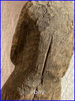 Vintage Original Folk Art Carved Wooden Abstract Sculpture Vintage Original Folk Art Carved Wooden Abstract Sculpture