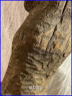 Vintage Original Folk Art Carved Wooden Abstract Sculpture Vintage Original Folk Art Carved Wooden Abstract Sculpture