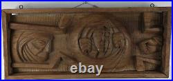 Vintage Original MCM Mid-Century Modern Wood Carving by an Unknown Artist