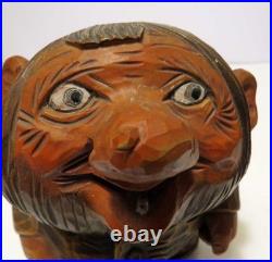 Vintage Otto Sveen Hand Carved Norwegian Wood Troll Mid-century Folk Art 6