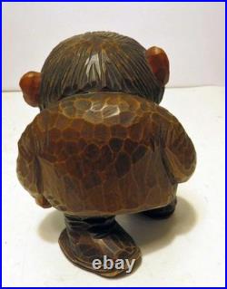 Vintage Otto Sveen Hand Carved Norwegian Wood Troll Mid-century Folk Art 6