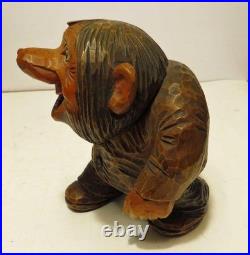 Vintage Otto Sveen Hand Carved Norwegian Wood Troll Mid-century Folk Art 6