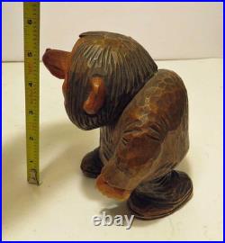 Vintage Otto Sveen Hand Carved Norwegian Wood Troll Mid-century Folk Art 6