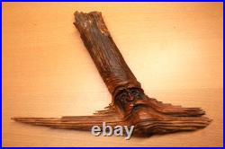 Vintage P Wells Trees of Mystery Souvenir Wood Carving Face Forest Spirit Folk Vintage P Wells Trees of Mystery Souvenir Wood Carving Face Forest Spirit Folk