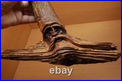 Vintage P Wells Trees of Mystery Souvenir Wood Carving Face Forest Spirit Folk Vintage P Wells Trees of Mystery Souvenir Wood Carving Face Forest Spirit Folk