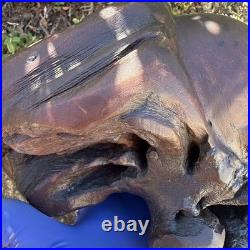 Vintage Raw Carved Wood Lady Figure sculpture Beautiful READ DESC