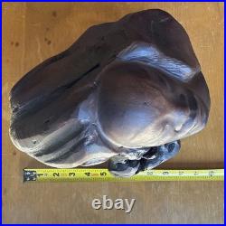Vintage Raw Carved Wood Lady Figure sculpture Beautiful READ DESC