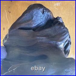 Vintage Raw Carved Wood Lady Figure sculpture Beautiful READ DESC