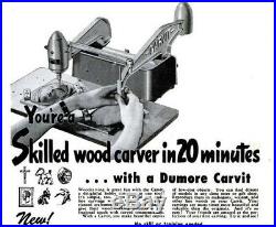 Vintage & Reconditioned DUMORE CARVIT Wood Duplicator Carving Machine