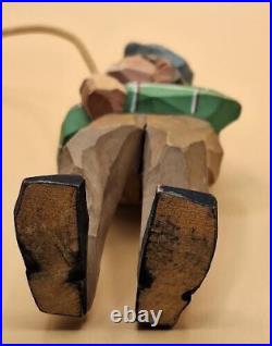 Vintage Sven Gunnarsson Swedish Wood Carving Fisherman