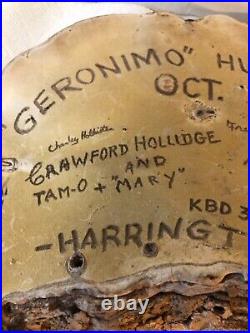 Vintage Turkey Tail Mushroom Fungi Carved Relic Crawford Hollidge Woods Hole