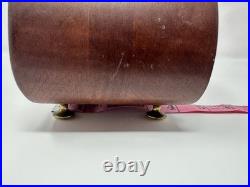 Vintage Wood Carved MCM Sculpture Wave Tsunami Modernist Trinket Jewelry Box