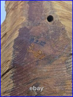 Vintage Wood Carving Figure Old Man Tree Spirit Face SAR folk art 21 (59)