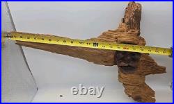 Vintage Wood Carving Figure Old Man Tree Spirit Face SAR folk art 21 (59)