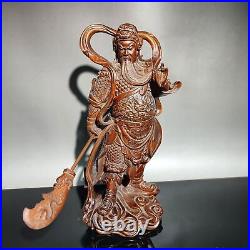 Vintage Wood Carving Modern Home Decor Wooden Sculpture Boxwood Guan Gong Buddha Vintage Wood Carving Modern Home Decor Wooden Sculpture Boxwood Guan Gong Buddha
