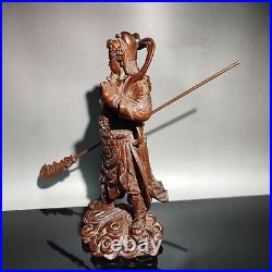 Vintage Wood Carving Modern Home Decor Wooden Sculpture Boxwood Guan Gong Buddha Vintage Wood Carving Modern Home Decor Wooden Sculpture Boxwood Guan Gong Buddha