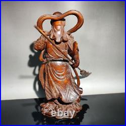 Vintage Wood Carving Modern Home Decor Wooden Sculpture Boxwood Guan Gong Buddha Vintage Wood Carving Modern Home Decor Wooden Sculpture Boxwood Guan Gong Buddha