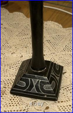 Vintage Wood Carving Sculpture 22 Inches Tall With Some Wear & Aging Unsigned