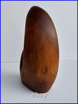 Vintage Wood Carving Sculpture Abstract Modernism Jogn Gaeddert 14 Inches Listed