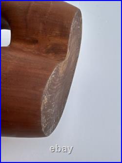 Vintage Wood Carving Sculpture Abstract Modernism Jogn Gaeddert 14 Inches Listed