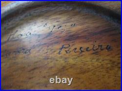 Vintage Wood Carving Sculpture Signed Koa Hawaii 12.5 Inchs By 4 Inches Perreira