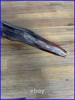 Vintage Wood Hand Carved Fish Folk Art Sculpture Tribal Signed Rod Phillips 96