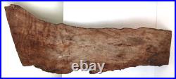 Vintage Wood Relief Carving Large Slab Of Islanders Wall Hanging 28 1/2 Inches