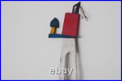 Vintage Wood Wall Art I Like Geography Sculpture Signed 1995 Story People