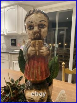 Vintage Wooden Carving 1960s Austin Productions Three Singers 19