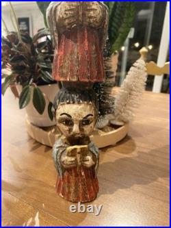 Vintage Wooden Carving 1960s Austin Productions Three Singers 19