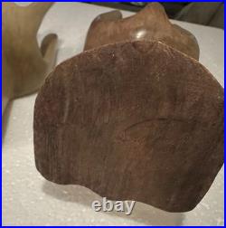 Vintage Wooden Hand Carving Holders for Wine And Jewelry