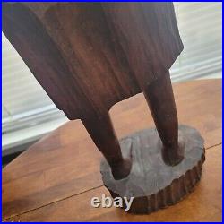 Vintage Wooden Indian Statue Sculpture 29 Hand Carved