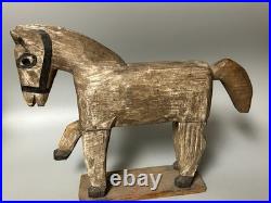 Vintage Wooden Santo Folk Art Carving Santiago Matamoros Horse with Rider Vintage Wooden Santo Folk Art Carving Santiago Matamoros Horse with Rider