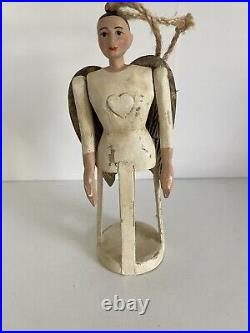 Vintage Wooden Santos Cage Doll 6 Tall