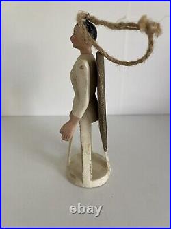 Vintage Wooden Santos Cage Doll 6 Tall