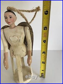 Vintage Wooden Santos Cage Doll 6 Tall