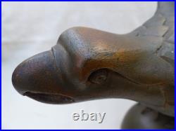 Vintage or Antique Hand Carved Folk Art American Eagle with 21 inch Wing Span Vintage or Antique Hand Carved Folk Art American Eagle with 21 inch Wing Span