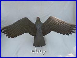 Vintage or Antique Hand Carved Folk Art American Eagle with 21 inch Wing Span Vintage or Antique Hand Carved Folk Art American Eagle with 21 inch Wing Span