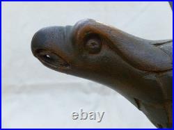 Vintage or Antique Hand Carved Folk Art American Eagle with 21 inch Wing Span Vintage or Antique Hand Carved Folk Art American Eagle with 21 inch Wing Span