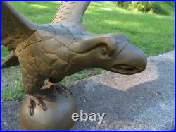 Vintage or Antique Hand Carved Folk Art American Eagle with 21 inch Wing Span Vintage or Antique Hand Carved Folk Art American Eagle with 21 inch Wing Span