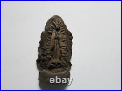 Virgin of Guadalupe miniature carved in palo santo wood