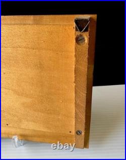 Vtg Art Wood Carving Diorama Wall Decor Cottage Water Wheel 12.5x 8.5 READ