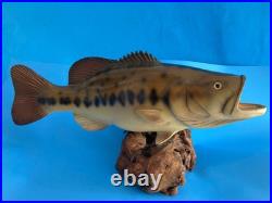 Vtg Big Sky Carvers Largemouth Bass Wood Carving Burl 17 Rare Fish Sculpture Un Vtg Big Sky Carvers Largemouth Bass Wood Carving Burl 17 Rare Fish Sculpture Un