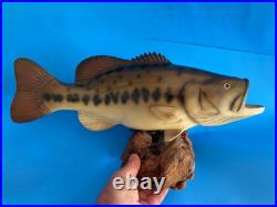 Vtg Big Sky Carvers Largemouth Bass Wood Carving Burl 17 Rare Fish Sculpture Un Vtg Big Sky Carvers Largemouth Bass Wood Carving Burl 17 Rare Fish Sculpture Un