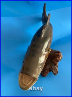 Vtg Big Sky Carvers Largemouth Bass Wood Carving Burl 17 Rare Fish Sculpture Un Vtg Big Sky Carvers Largemouth Bass Wood Carving Burl 17 Rare Fish Sculpture Un